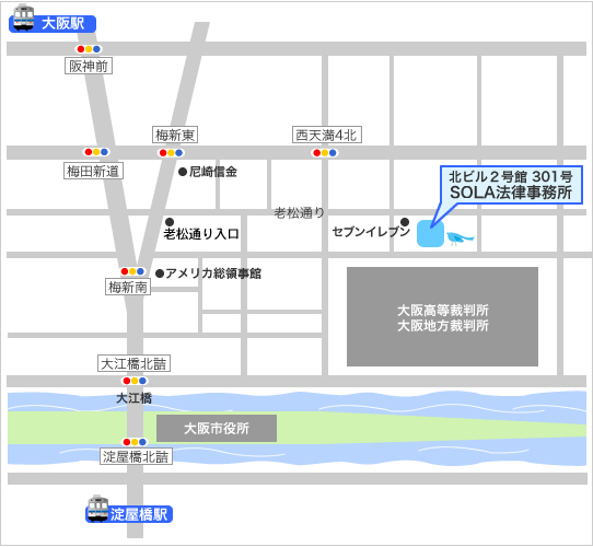 弁護士法人SOLA法律事務所地図
